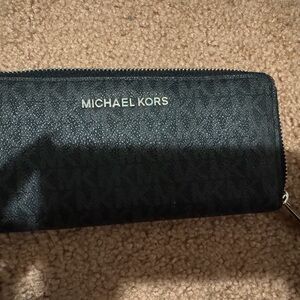 Michael Kors Black Zip-Around Wallet